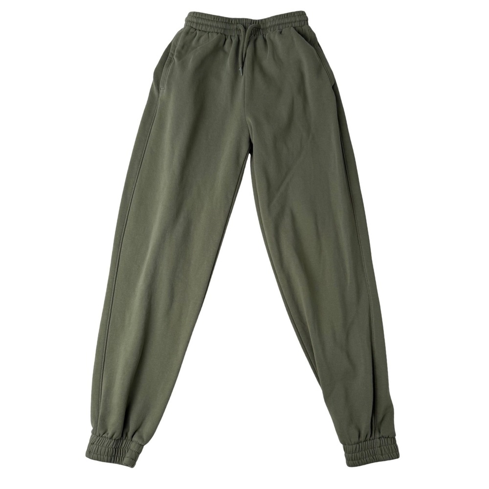 H&M Divided Olive Green Jogger Sweatpants Basic Casual Athleisure Loungewear XXS